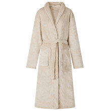 Berkfield Bathrobe without Hood Beige S Flannel