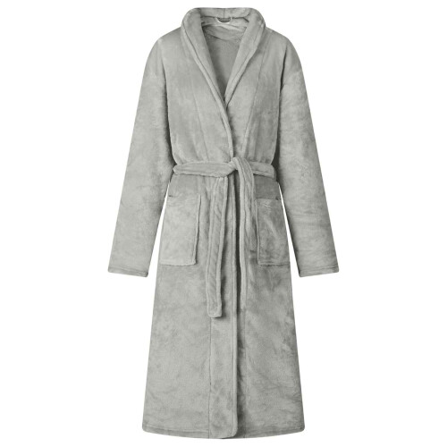 Berkfield Bathrobe without Hood Grey M Flannel