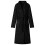 Berkfield Bathrobe without Hood Black S Flannel 1