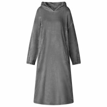 Berkfield Blanket Hoodie Dark Grey S Flannel