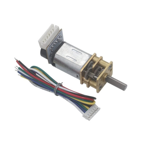 6V N20 DC Geared Motor with Encoder,  Torque Mini Metal Gearbox for Robotics and DIY Projects 2