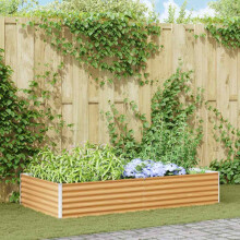 Berkfield Garden Raised Bed 195 x 100 x 36 cm Galvanised Steel