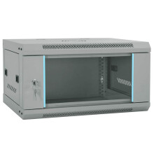 Berkfield Network Cabinet with Storage Grey 60 x 45 x 35 cm Steel