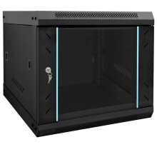 Berkfield Network Cabinet with Storage Black 53 x 60 x 45 cm Steel