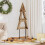 Berkfield Christmas Tree with Stand Brown 120 cm Solid teak wood 1