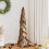 Berkfield Christmas Tree with Stand Brown 111 cm Solid teak wood 1