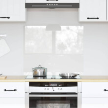 Berkfield Kitchen Backsplash Transparent 70 x 60 cm Tempered Glass