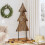 Berkfield Christmas Tree with Stand Brown 151 cm Solid teak wood 1