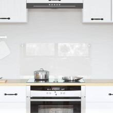 Berkfield Kitchen Backsplash Transparent 80 x 40 cm Tempered Glass