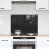 Berkfield Kitchen Backsplash Black 70 x 50 cm Tempered Glass 1