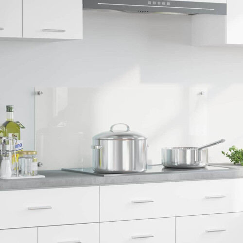 Berkfield Kitchen Backsplash Transparent 100 x 40 cm Tempered Glass