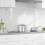Berkfield Kitchen Backsplash Transparent 100 x 60 cm Tempered Glass 1