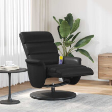 Berkfield Massage Recliner Chair Black 71 x 98 x 106 cm Faux Leather