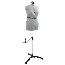 Berkfield Adjustable Dress Form Female Height Adjustable Grey M Velvet