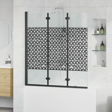 Berkfield Shower Enclosure Manual Black and Transparent 130 x 130 cm