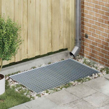 Berkfield Grating Silver 30 x 30 x 2 cm Hot-Dip Galvanised Steel
