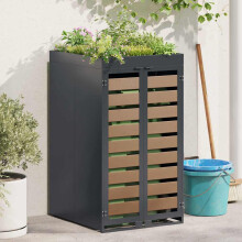 Berkfield Wheelie Bin Storage with Planter Roof for 240L Bin Anthracite