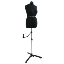 Berkfield Adjustable Dress Form Female Height Adjustable Black M Velvet
