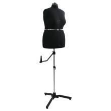 Berkfield Adjustable Dress Form Female Height Adjustable Black L Velvet
