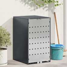 Berkfield Wheelie Bin Storage with Gas Lift-up Lid for 240L Bin Steel