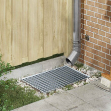 Berkfield Grating Silver 60 x 40 x 2 cm Hot-Dip Galvanised Steel