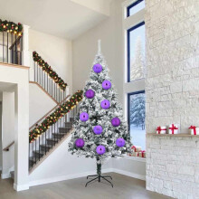 Berkfield Christmas Bauble Set XXL 3 pcs Lilac Plastic
