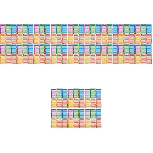 Fiches Budget Polyvalentes Colorées Planificateur