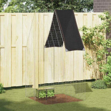 Berkfield Rabbit Cage Silver 100 x 100 x 210 cm Galvanised Steel