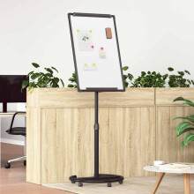 Berkfield Magnetic Whiteboard Black and White 62 x 62.5 x 197 cm EPS