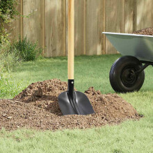Berkfield Shovel Head Black 34.5 x 24 cm Powder-Coated Steel