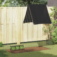 Berkfield Rabbit Cage Silver 200 x 100 x 210 cm Galvanised Steel