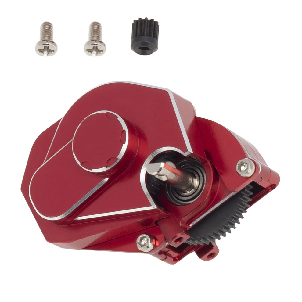 Scx24 Aluminum Gearbox Upgrade For Axial 1/24 Rc Crawler Cnc Sealed Durable Housing Red 9045646565064