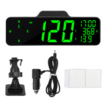 Display HUD per auto, tachimetro GPS con tecnologia HUD universale per auto, ampio display a LED, proiettore per parabrezza per auto, veicoli e moto.