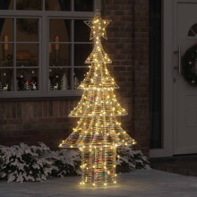 Berkfield Christmas Tree with 240 LEDs Warm white 181 cm PET
