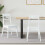 Berkfield Dining Chairs 2 pcs White 43 x 54 x 89 cm Solid Rubber Wood 1