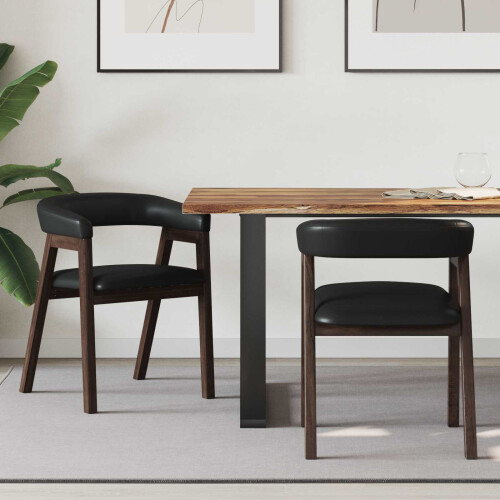 Berkfield Dining Chairs 2 pcs Light Brown 54 x 57 x 73 cm