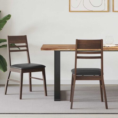 Berkfield Dining Chairs 2 pcs Light Brown 43 x 54 x 89 cm