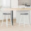 Berkfield Dining Chairs 2 pcs White 46 x 37 x 63 cm Solid Rubber Wood 1