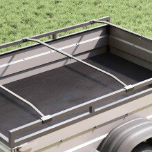 Berkfield Tarpaulin Bracket for Trailers 3 pcs Silver 130-210 cm Aluminum
