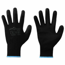 Berkfield Work Gloves 24 pcs Black 9 / L Polyester