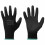 Berkfield Work Gloves 12 pcs Black 11 / XXL Polyester 1