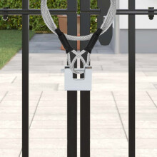 Berkfield Padlock 6 pcs Silver Steel