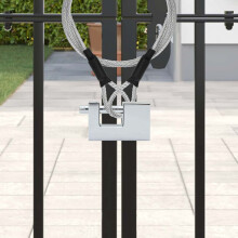 Berkfield Padlock 2 pcs Silver Steel