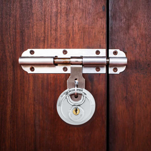 Berkfield Discus Locks with Keys 2 pcs Silver 7 x 2.4 x 7 cm