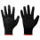 Berkfield Work Gloves 12 pcs Black 7 / S Polyester 1