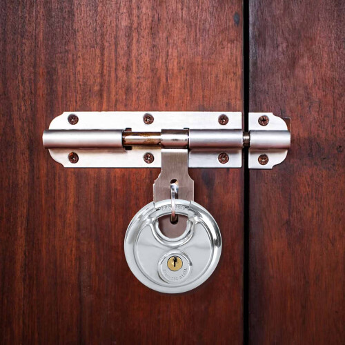 Berkfield Discus Locks with Keys 2 pcs Silver 8 x 2.8 x 8 cm