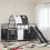 Berkfield Kids'Loft Bed Frame Black 80 x 200 cm Metal 1