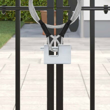 Berkfield Padlock 2 pcs Silver Steel