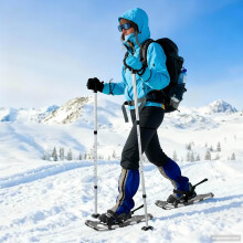 Berkfield 3 in 1 Snowshoes Silver and Black 63.5 x 21 cm