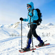 Berkfield 3 in 1 Snowshoes Red and Black 78.5 x 22 cm Aluminum and HDPE